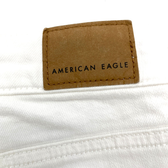 American Eagle Womens Jeans Super High Rise Flare Sz 18 Short Button Fly Stretch - Picture 9 of 13